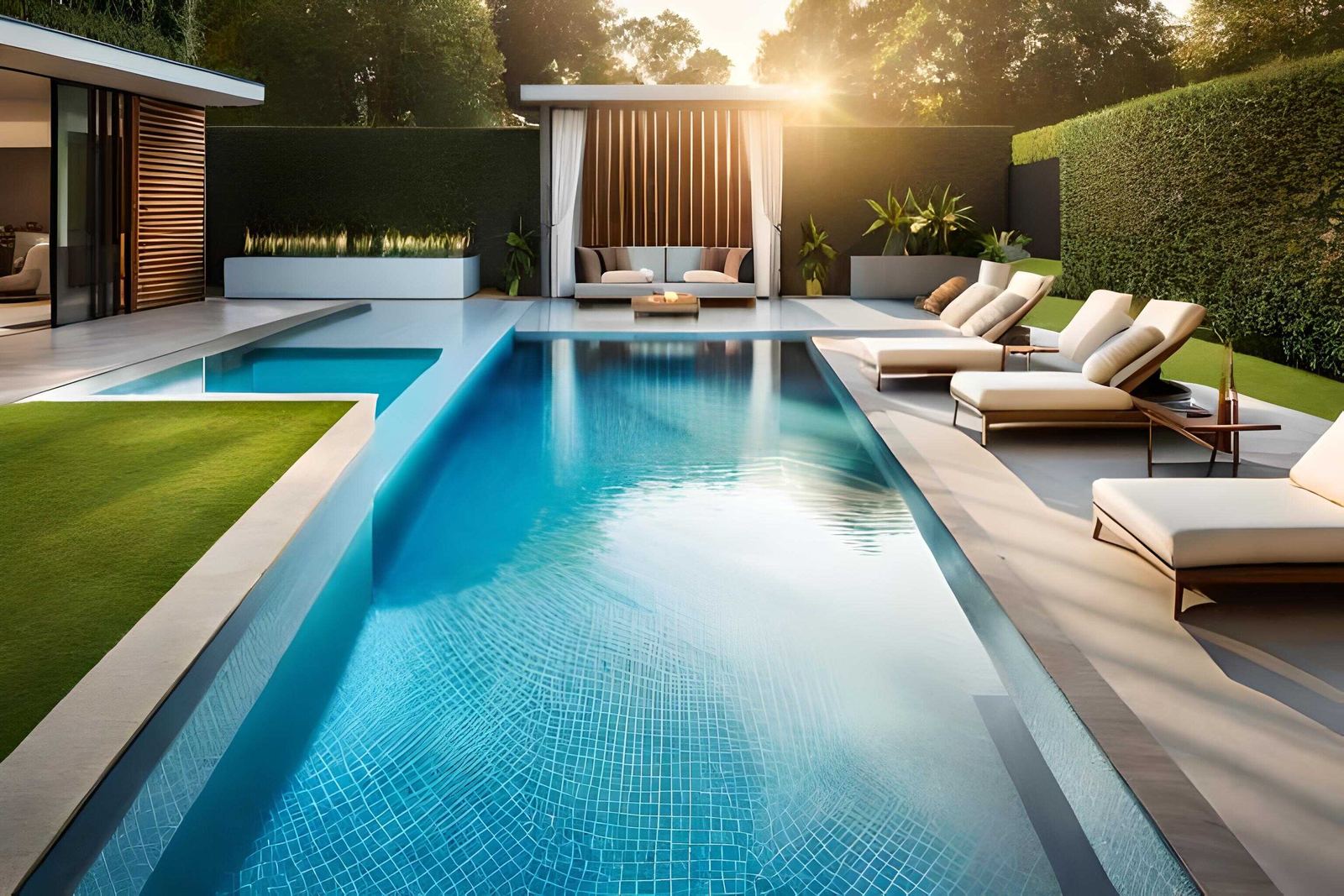 Residential swimming pool in the Austin area
